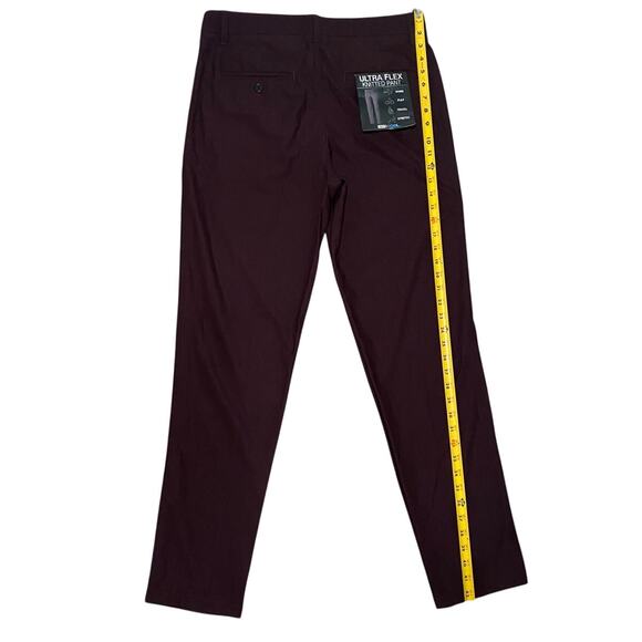 Ultra Flex - NWT - Burgundy Mens Pants - Size 33 - Picture 8 of 10
